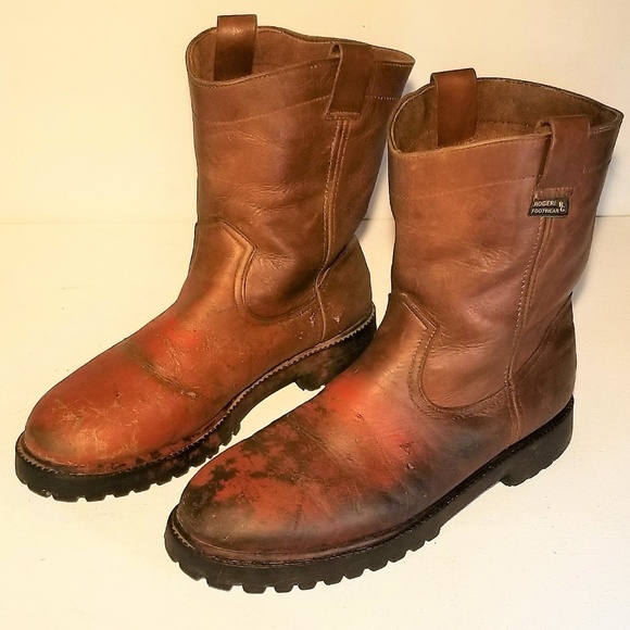D'Rogeri Footwear | Shoes | Drogeri Work Boots W Paint Hecho En Mexico |  Poshmark